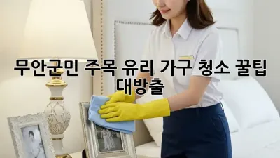 ✨ 무안군민 주목! 유리 가구 청소 꿀팁 대방출 💎